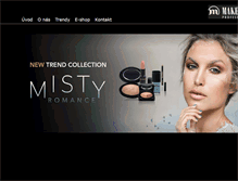 Tablet Screenshot of make-upstudio.cz